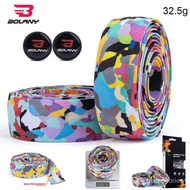 Bolany Multi-Color Handlebar Tape EVA Anti-slip Cycling Bike Bar Grip Wraps With Adhesive Back Road Bicycle Straps Ridin