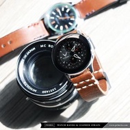 🇭🇰 FREE SHIPPING ⌚️ PRIMRIA Leather Wrist Straps for Samsung Galaxy Watch Active 2 / 40mm / 44mm  意大