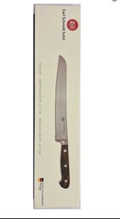 Carl Schmidt Sohn - Tessin 麵包刀胡桃木柄（銀色）23 cm 德國製造