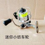 Type Wheel Small Fish Small Spinning Wheel Fishing Reel Line Mini Metal Pen 100 Wheels Palm Treasure