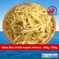 TQT SEKINCHAN Ikan Bilis MATA BIRU KOPEK 6A 5A Ikan Bilis PUTIH KOPEK 4A 200g 500g  BORONG Dried Anc