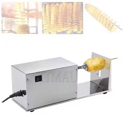 Multi Functional Potato Tower Machine Electric Spiral Potato Chip Cutting Machine Commercial Stainle