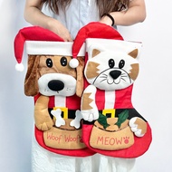 Christmas Decorations for Kids Indoor Cute Socks Bedside Christmas Stocking Gift Bag Large Santa Cla