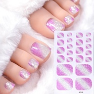 Solid Color Flash Toenail Stickers Girls Toenail Foot Stickers Stickers Stickers Nail Y9v1