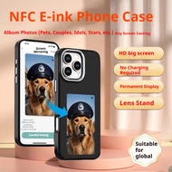 Smart Dual-Display Black Technology E-Ink Screen Phone Case, Phone Case for iPhone 17-13 with Lens S