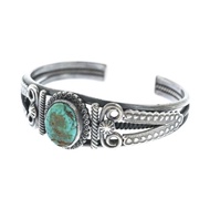 BLESS GARY REEVES Bangle Bracelet Silver light blue green Direct from Japan Secondhand