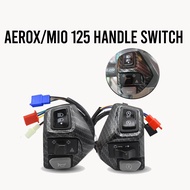 AEROX V1 HANDLE SWITCH with HAZARD LIGHT for AEROX / MIO I 125 / MIO MXI CARBON / MATTE BLACK SET DM