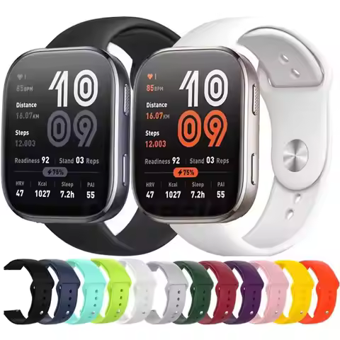 Sport Silicone Strap for Amazfit Bip 6 5 Bip6 Smart Watch Quick 22mm Breathable Wrist Wristband for 