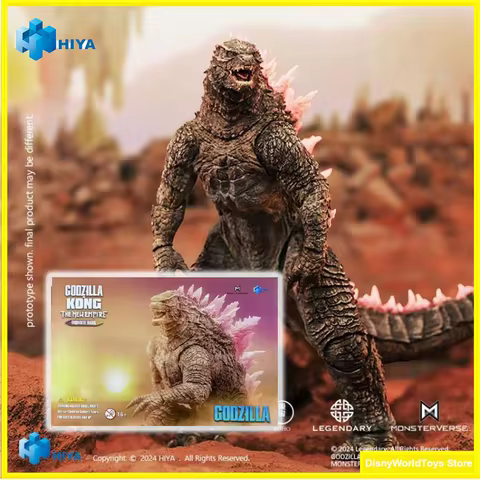 100% Original HIYA Godzilla x Kong The New Empire Godzilla Evolved Pink Backed Godzilla In Stock Ani
