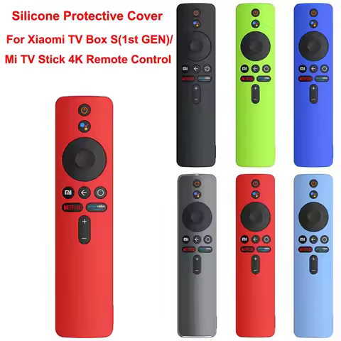 Silicone Protective Case for Xiaomi Mi TV Box S Remote Control Cover Silicone Soft Shockproof Protec