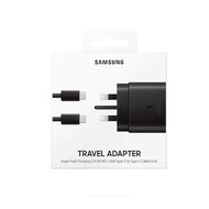 SJPJC Samsung Original 25W 45W Super Fast Charger Type C Wall Charger PD 3.0 QC Travel Charger Adapter With 5A Type-C Cable For Galaxy S20 S20+ S21 S23 Ultra Note 20 10 10+ 5G A90 A80 5G Super Fast charge set