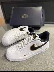 🎉全新有盒Nike Air Force 1 雙鉤 低幫板鞋 男款 白黑金