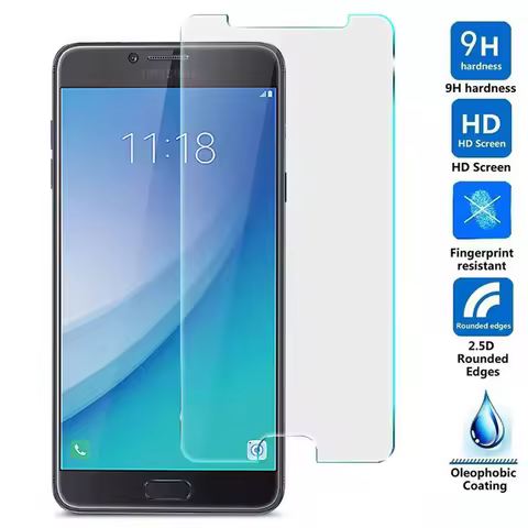For Samsung Galaxy C7 Pro Tempered Glass 9H High Quality Protective Film Explosion-proof Screen Prot