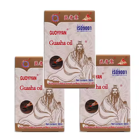 3Pcs Traditional Gua Sha Essential Oil Gua Sha Massage Plant Oil Scraping Oil Body Massage Oil 100ml
