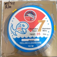 Promo Kawat Neklin Trolling Leader Wire 7x7 Uncoated Scale Golden Fish