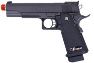 GoldenBall X WE Tech Hi-Capa 5.1 M1911 R Version Gas Blowback Airsoft Pistol - BLACK