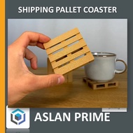 MINIATURE WOODEN SHIPING PALLET DRINK COASTER 3D Print Printing Warehouse Mini Model Mug Mugs Cups G