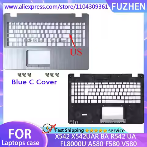 NEW Cover For X542 X542UAR BA R542 UA FL8000U A580 F580 V580 LCD Rear Cover/Front Frame/Palm Pad Key