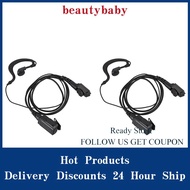 【NEW】2X G Shape Earpiece Headset with Big Ptt for Hytera Radio Pd580 Pd700 Pd780 Pt580H