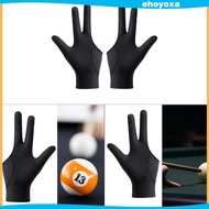 [Ehoyoxa] Billiards Glove 3 Fingers Pool Glove Comfortable Non Slip Pool Cue Casual Game Lightweight