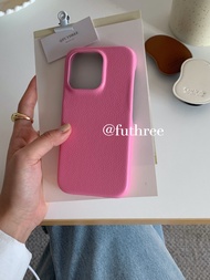 Futhree สไตล์เกาหลี INS เคสโทรศัพท์มือถือมีขาตั้งทรงวงรีแบบหนังสีชมพูกุหลาบสำหรับสาวๆดูสดใสสำหรับฤดูใบไม้ผลิและฤดูร้อนเคสป้องกันแบบนิ่มหุ้มขอบแบบเต็มกันกระแทกเหมาะสำหรับ iPhone 14PROMAX iphone13/12