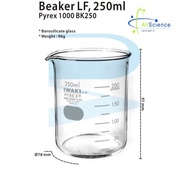 Beaker Borosilicate Glass 30ml /50ml / 250ml / 100ml / 500ml Pyrex Iwaki