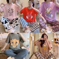 Korean Cotton Sleepwear Pajama Set for Women Nightwear