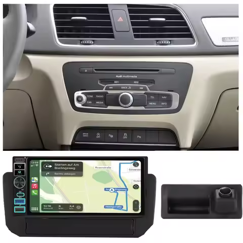 Carpaly GPS Android Car radio Navigation+HD Reverse camera For Audi A1 8X 8X1 8XK 8XF /AUDI Q3 8U MM
