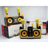 SDRD SD-305 Dual Wireless Microphone sd 305 Bluetooth Speaker Mobile Karaoke SD 305 sdrd sd305 Stere