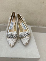 JIMMY CHOO ROMY 100 lace水晶女神鞋 size 34