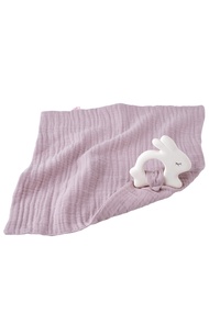德國kikadu兔子固齒器與有機棉毛巾/ 粉