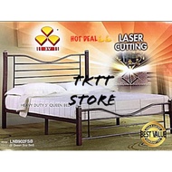 TKTT 3V Noza Queen Size Bed Frame Powder Coating Super Base Bed Divan High Quality Bed Katil Queen K