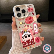 Cute Crayon Shin-chan‌ Casing For OPPO A12E A7 A5s A3S A3X A3s A1 Pro A1K Reno 8 8T 8Z 7Z 7 Lite 6 5