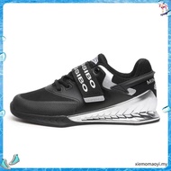 Unisex Fitness Shoes Hard Pulling Squat Training Shoes Professional Hook and Loop Weightlifting Shoe