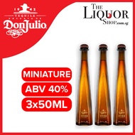 Bundle of 3 Don Julio 1942 Tequila ABV 40% 50ml (Miniature)