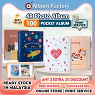 Photo Album 4R Insert Type 100pcs | Album Gambar 4R | Album 4R