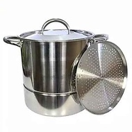 Supra Stock Pot With Steamer Plate 8 QT Stainless Langseng 22 cm