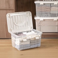 日本天馬 手提式掀蓋收納整理箱(附輪)-35L-3入