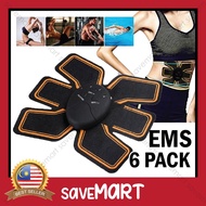 6 Pack ABS Training Gym Abdomen Toning Wireless Muscle Support System/Alat Bina Otot
