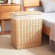 FREE Shipping✿WindSing✿ Rattan Laundry Basket with Lid Hand-woven Dirty Clothes Storage Basket Toy S