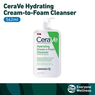 [Local Delivery] CeraVe Hydrating Cream-to-Foam Cleanser 87 / 473 / 562 ML (Cleanses & Removes Makeu