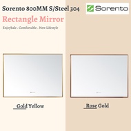 Sorento SRTMR501-GY SRTMR507-RG Bathroom 80cm Wall Hung Rectangle Wall Hung Mirror