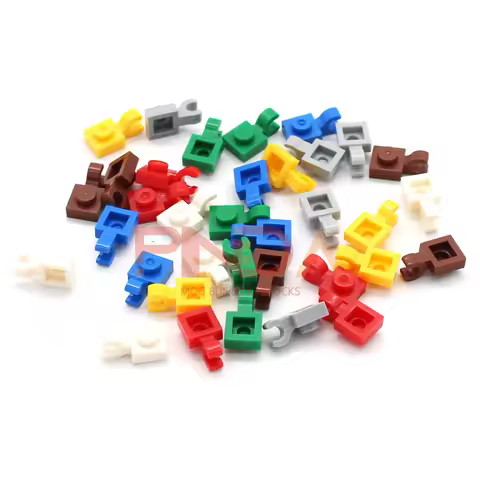 100pcs MOC 61252 Modified 1x1 Building Blocks 6019 With Open O Clip Bricks Particle Puzzle Idea Toys