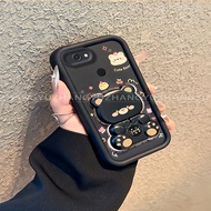 【 Shockproof 】Suitable for TECNO POP 2F B1F POP 2 phone Case New Cute Bear Mirror Stand lprotective 