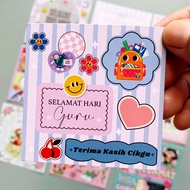 Kad Hari Guru Teacher Day Card Wish Card Cikgu Gift Tag Selamat Ucapan Terima Kasih
