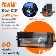PowMr 300AH 12.8V แบตเตอรี่พลังงานแสงอาทิตย์คอลลอยด์บํารุงรักษาโคมไฟถนนตรวจสอบฟรี 12v300ah แบตเตอรี่