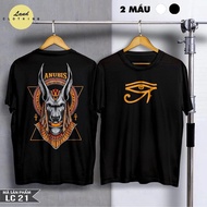 ANUBIS Black and White Unisex Short Sleeve T-Shirt