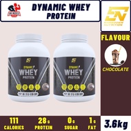 Whey Protein Dynamic Shredder Nutrition 2 bottle Susu Protein 28g / serving, 0 Sugar, Low Fat, Low C