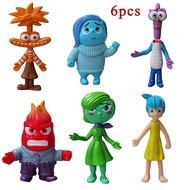 Inside Out 2 Figures Set Anxiety Joy Sadness Cartoon Movie Model Figurine Ornament Cute Car Decorati