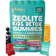 Zeolite Kids Gummies, 9-in-1 with Zeolite, Omega-3, Magnesium, Elderberry, Vitamin C, Milk Thistle, 